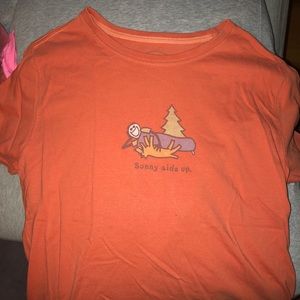 Life Is Good “sunny side up” Shirt in Orange